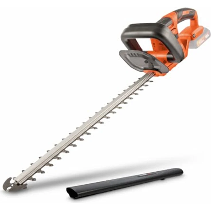 Powerplus Dual Power POWDPG75301, Akkubetriebene Heckenschere mit 515 mm Klinge, 1300 Hüben pro Minute, für Äste bis 15 mm – Bild 1
