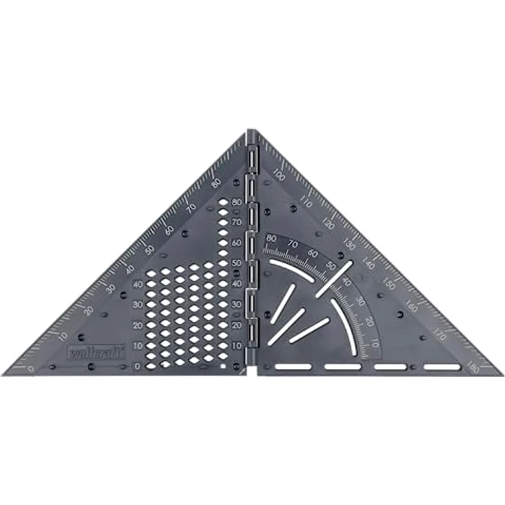 wolfcraft Mess- und Markierwinkel VARIO 3D I 5209000 I Faltbarer Projekthelfer zum Messen auf Flächen und dreidimensionalen Werkstücken – Bild 1