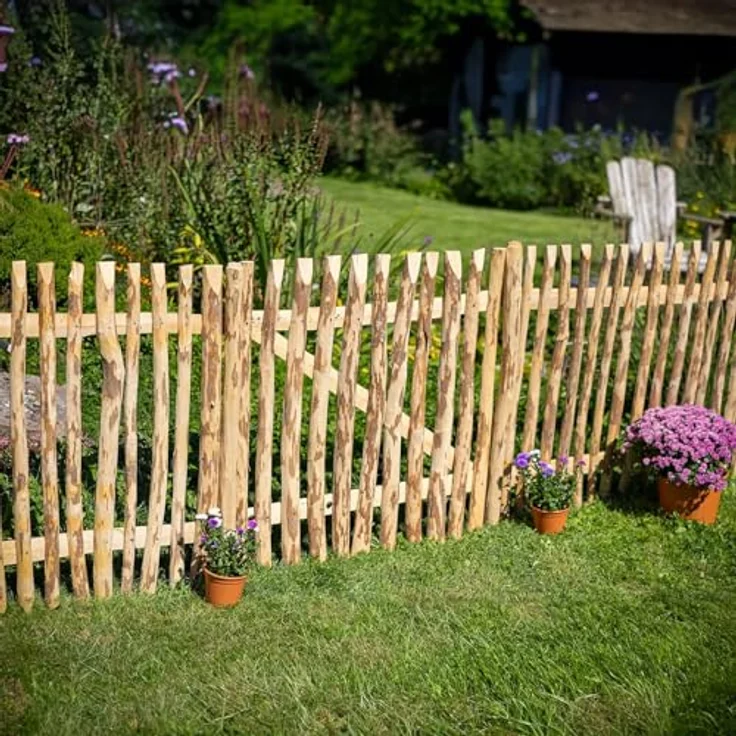BooGardi Gartentor Staketentor Bausatz, (Höhe 50cm x Breite 80cm Lattenabstand 3-5cm · 168 Größen), Gartentür Holztor Staketenzaun Zauntor Gartenzaun – Bild 5