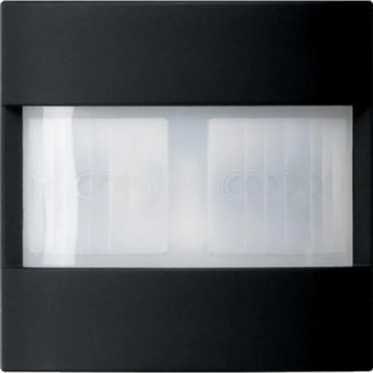 Gira Bewegungsmelder 5379005 S3000, 1,10 m Standard mit NLZ Schwarz matt, Erfassungsbereich 40 m, einstellbare Nachlaufzeit und Helligkeitsschwelle