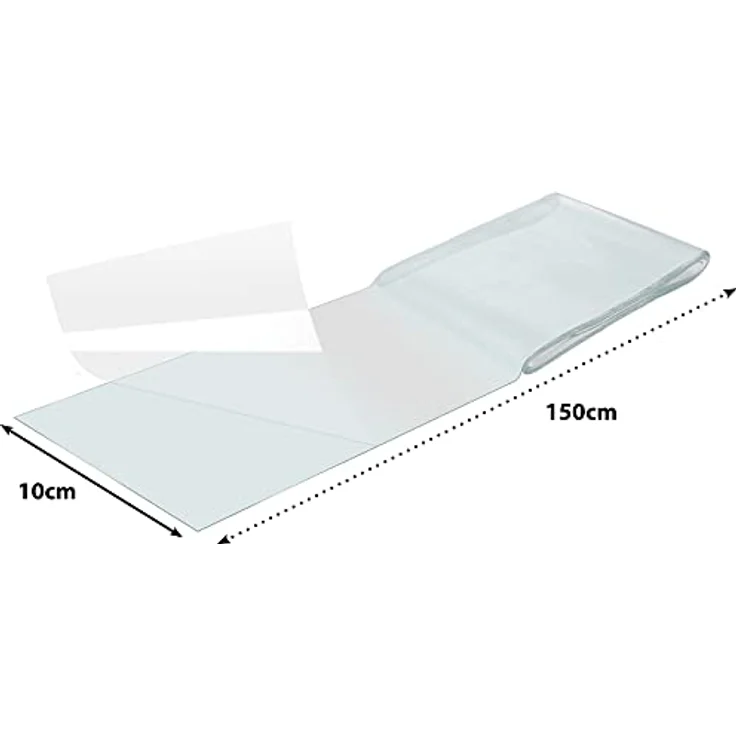 Poppstar wasserdichtes Klebeband transparent (10cm x 150cm) Waterproof Tape für Pool & Rohr-Abdichtung (Notfall-Reparaturband - Dichtungsband selbstklebend zum Abdichten unter Wasser) – Bild 2