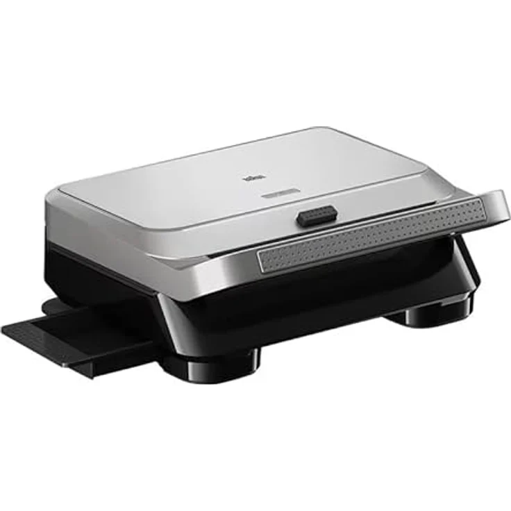 Braun SnackMaker 5 SM5038, Elektrogrill mit abnehmbaren Waffel-, Sandwich- und Grillplatten, spülmaschinenfest, 800W, Silber – Bild 2