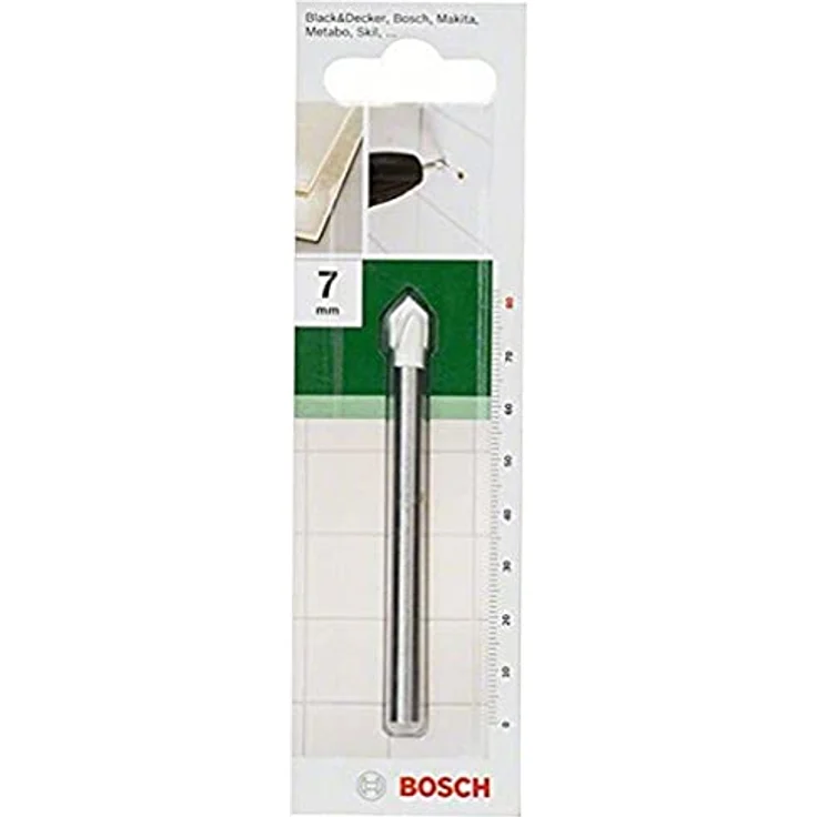 BOSCH Bohrer- und Bitset, Fliesenbohrer D= 7,0 mm, L= 80 mm, 2609255582 – Bild 1