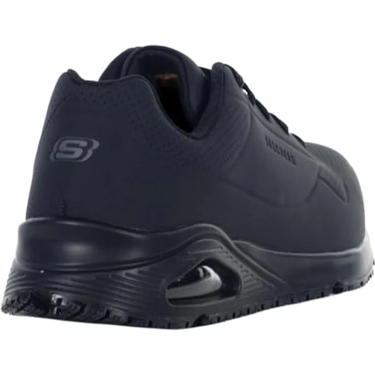 Skechers WORK UNO SR - DOLTIN Sicherheitsschuh mit Zehenschutz, ESD-fähig, rutschfeste Laufsohle, schwarz – Bild 3