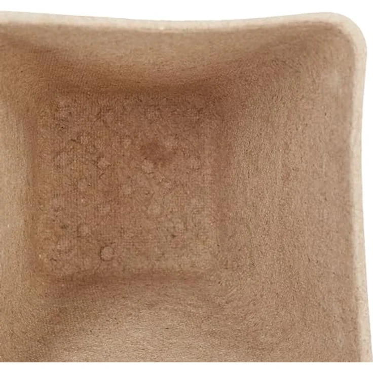 relaxdays Anzuchttopf Anzuchttöpfe eckig 80er Set, biologisch abbaubare Pflanzenanzechtöpfe in Natur, 8 cm – Bild 7