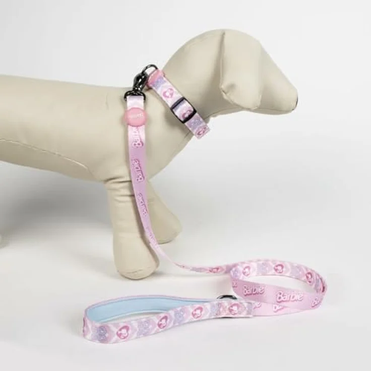 Cerda Hunde-Halsband Barbie, M Größe, verstellbar, robustes Polyester mit Metallclip – Bild 5