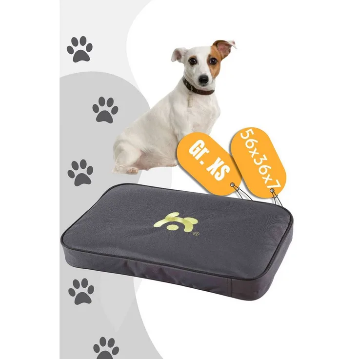 MAELSON Tierbett Lounge Mat für Soft Kennel / Hundekissen- anthrazit, wasserfestes Nylon, 7cm dick