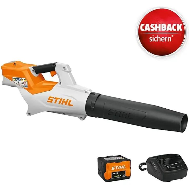 Stihl BGA 50, Akku-Laubbläser mit 36 V und 4 Ah, Blasgeschwindigkeit 55 m/s, Blasleistung 770 m³/h, kompakt und ergonomisch