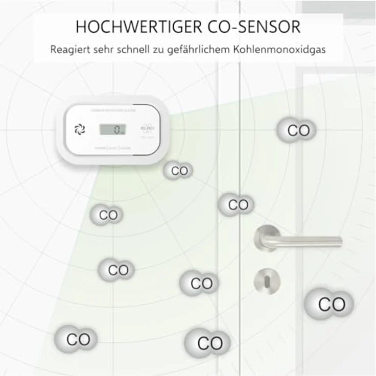 ELRO FC5003 Kohlenmonoxidmelder, 10-Jahres-Sensor mit LCD Display und 3 Jahre Batterien, zuverlässiger Schutz laut EN50291 – Bild 5