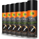 Spraytive Grill-Pflegespray 6 x 500ml - BBQ Grill-Reiniger für Edelstahl & Gusseisen, Antihaftspray für langlebige Grillroste, Made in Germany