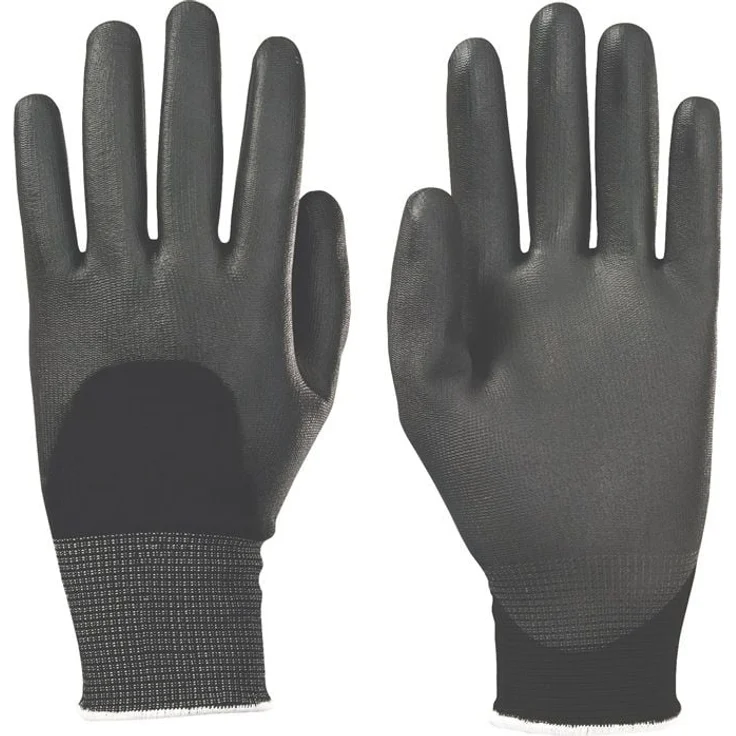 KCL GmbH Camapur Comfort 626 Arbeitshandschuhe, schwarz, EN 388 Kat. II, hohe Atmungsaktivität, exzellente Passform, waschbar, für Elektronik- und Automobilindustrie