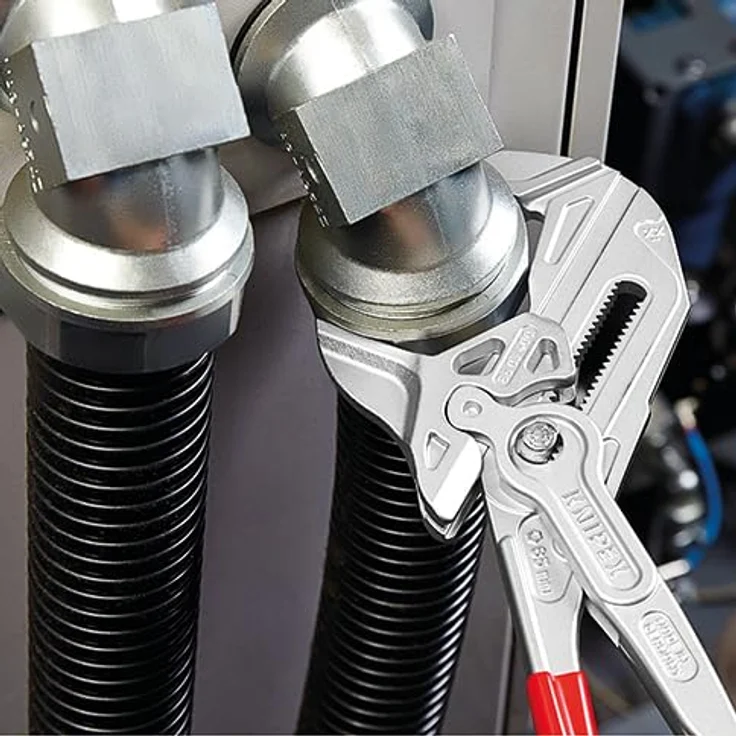 KNIPEX 86 03 400 Zangenschlüssel XL Zange und Schraubenschlüssel in einem Werkzeug mit Kunststoff überzogen verchromt 400 mm – Bild 3