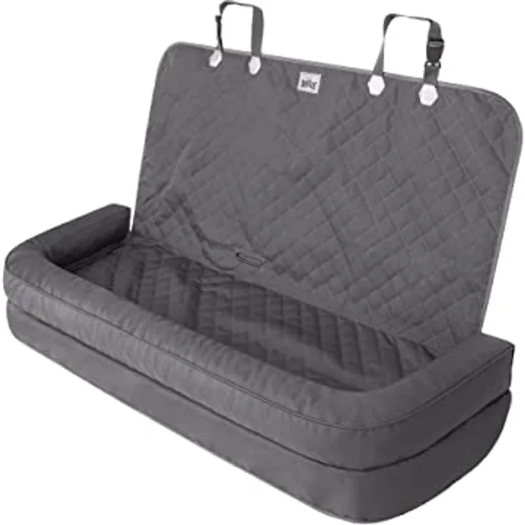 DOGGY Hundeautositz, Hundebox, Hundebett, Transportboxen, Rückbank, Hundedecke, Hundekörbchen, Katzenbett für kleine Hunde, 135 x 45 cm, wasserdicht, in Graphit Oxford - Preisvergleich