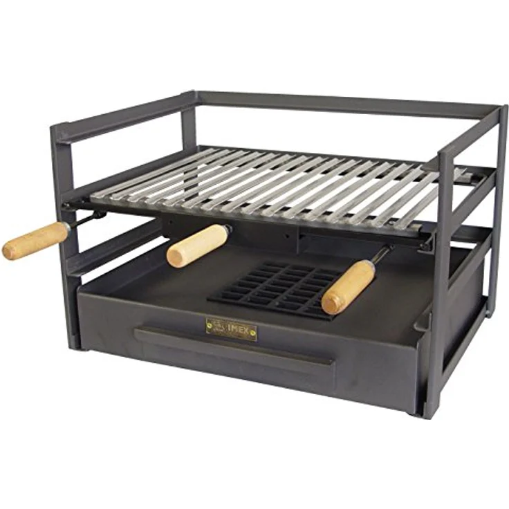 Imex El Zorro Holzkohlegrillschublade mit Holzkohlegrill, Schwarz, 57 x 41 x 35 cm, 71481.0 – Bild 2