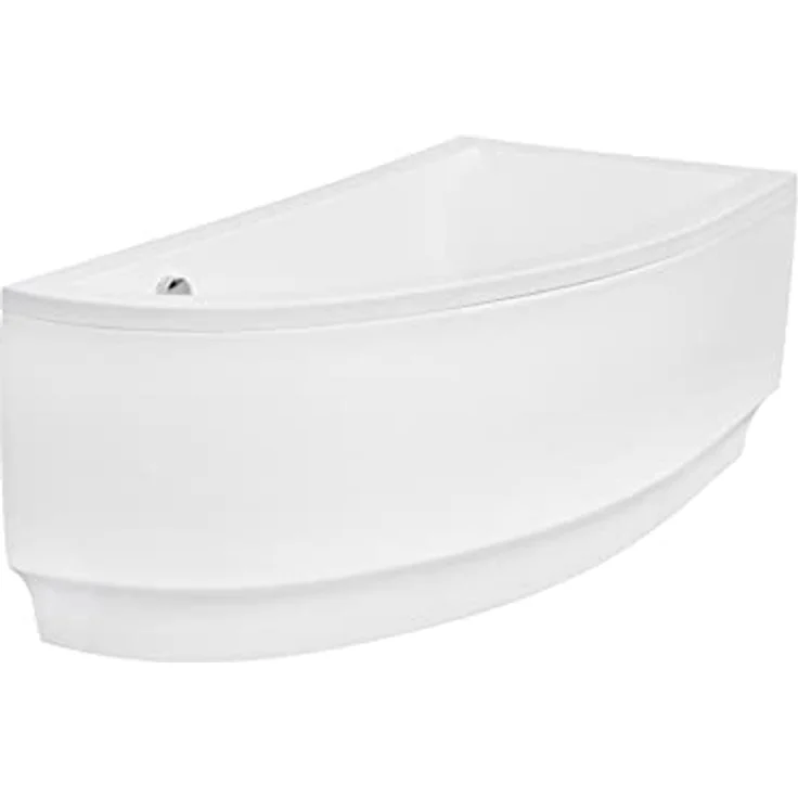 KOLMAN Badewanne Eckbadewanne Praktika 150x70 Rechts mit Acrylschürze - Ablaufgarnitur VIEGA & Füße – Bild 4