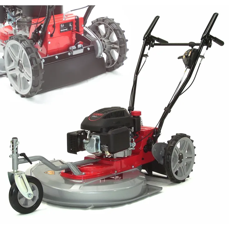 Apex Hochgrasmäher Wiesenmäher 610, Benzin Rasenmäher mit 61 cm Schnittbreite, 5 PS und Hinterradantrieb