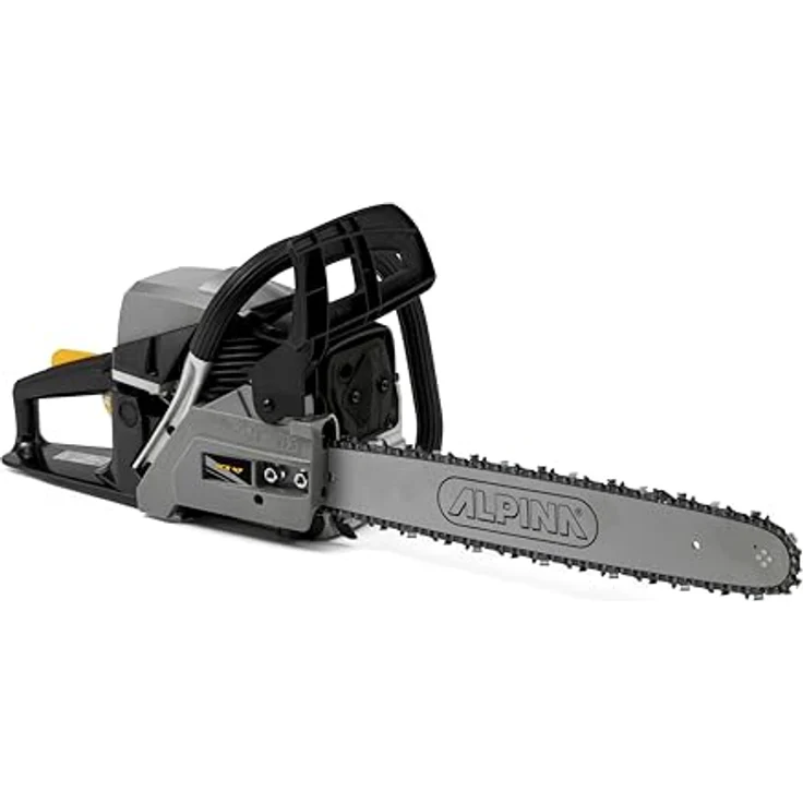 Alpina Benzin-Kettensäge ACS 47, 45 cm Oregon Schwert, 1,8 kW Leistung, ergonomischer Softgrip Handgriff, doppelte Kettenbremse – Bild 4