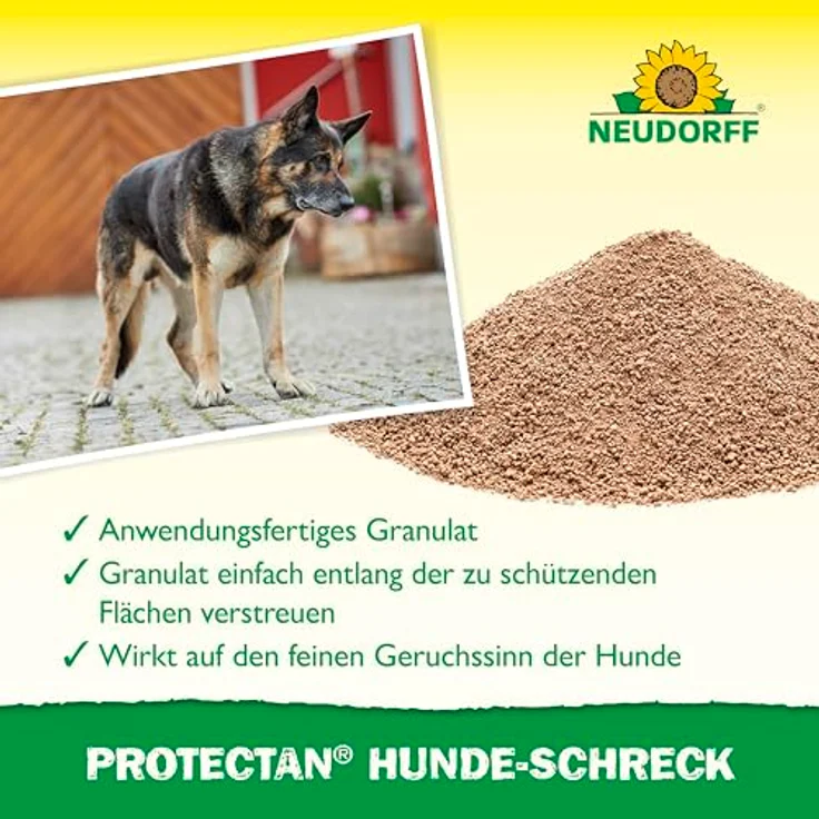 Neudorff Protectan Hunde-Schreck 200 g, langanhaltendes Hundeabwehr-Granulat, deckt 13 m ab, mit natürlichen Duftstoffen – Bild 4