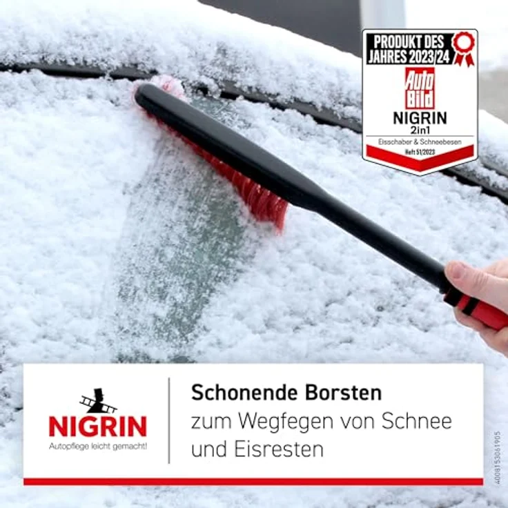Inter-Union Eisschaber - Schneebesen NIGRIN 60 cm lang – Bild 7