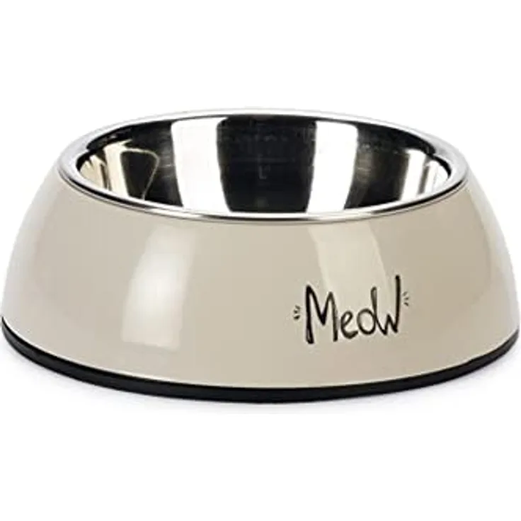 Karlie Katzennapf Yaren L: 14 cm B: 14 cm H: 5 cm 220 ml beige-hellgrau - Preisvergleich