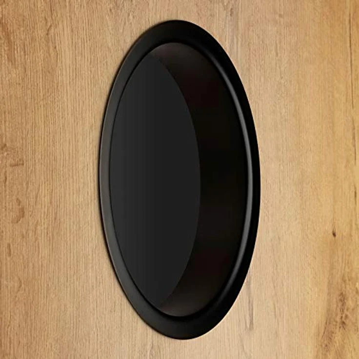 SOTECH Waschtisch Durchwurfring Edelstahl matt schwarz lackiert Ø 210 mm Höhe 41,5 mm zum Einbau in Waschtisch oder Arbeitsplatte Abfalldurchwurf-Ring – Bild 3