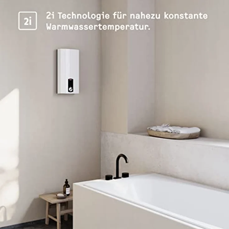 STIEBEL ELTRON DHB 18 ST, elektronisch gesteuerter Durchlauferhitzer, 18 kW, druckfest, drei Anwendungssymbole, energiesparende 2i-Technologie, Kindersicherung – Bild 2