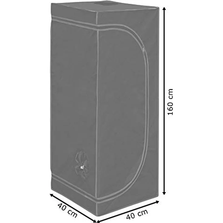 Kingpower - Grow Box Grow Zelt für Pflanzen Growbox Gewächshaus Garten Anzucht Mini Gemüse Kräuter Schrank Indoor 40x40x160cm Blumen klein Tomaten – Bild 3