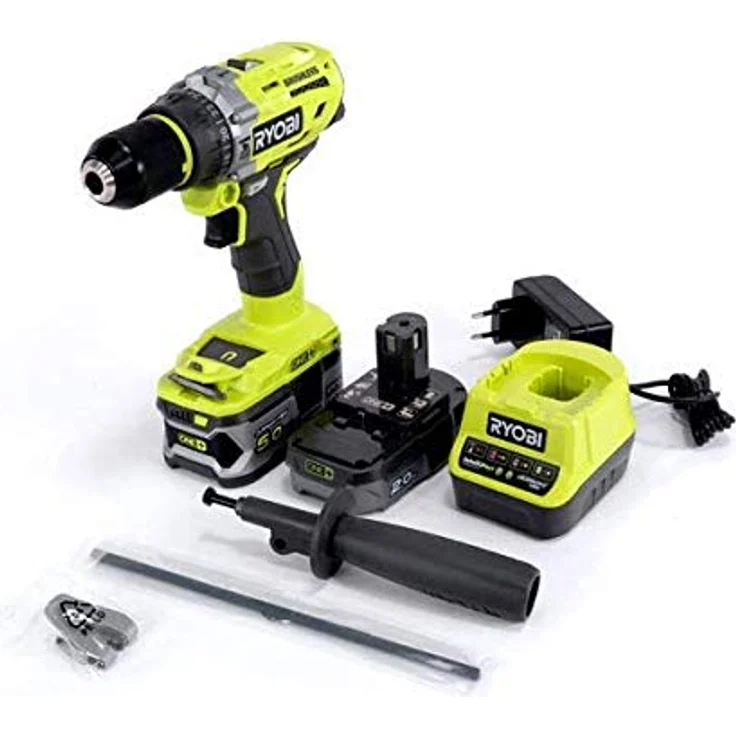 Ryobi 5133004391 Schlagbohrschrauber (18 V,Schlagbohrfunktion,2X Akku 2,0 5,0 Ah,Schnellspannbohrfutter) R18PD7-252S – Bild 4