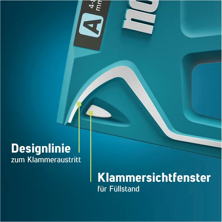 Novus Tools Handtacker J-11, für 4-8 mm Feindrahtklammern Typ A, leicht und handlich, mit Sicherheitsverschluss, robust und langlebig