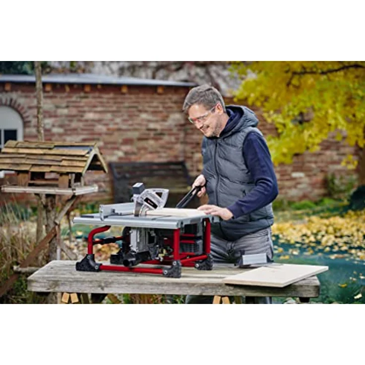 Einhell Akku-Tischkreissäge TE-TS 36-210 Li-Solo Power X-Change PXC (36 V, Li-Ion, 210 x 30 mm Sägeblatt, 3800 (1-min), Tischverbreiterung rechts, inkl. Winkelanschlag, ohne Akku und Ladegerät) – Bild 4