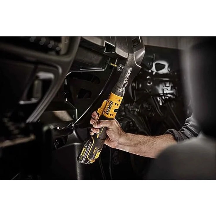 DeWALT Akku-Ratsche DCF500L2G-QW 12V 3Ah, Ratschenschlüssel 3/8 und 1/4 mit 75Nm max. Festdrehmoment, schwarz – Bild 5