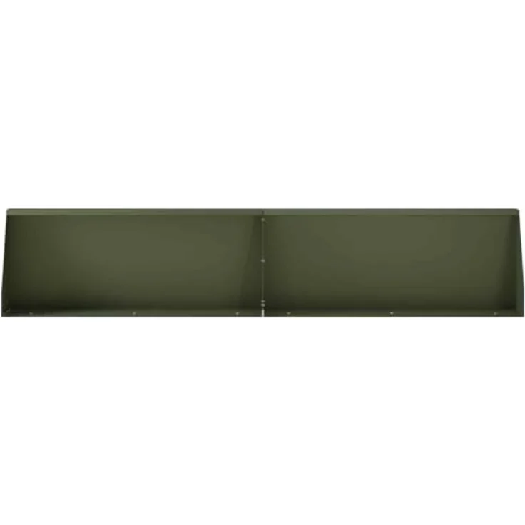 vidaXL Beetumrandung Stützmauer, 4-teilig, modularer wetterfester Stahl, 100 x 12 x 40 cm, olivgrün – Bild 6