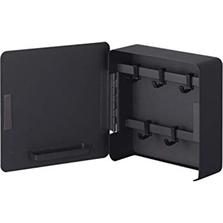 YAMAZAKI 4800 TOWER Magnetischer Schlüsselkasten, schwarz, Stahl, minimalistisch, 15.8 x 5.5 x 15.8 cm – Bild 1