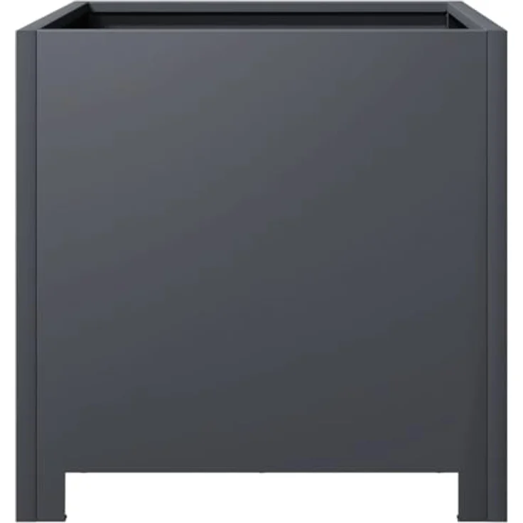 vidaXL Pflanzkübel Anthrazit 40x40x40 Stahl, rostbeständig und stabil, viel Platz für Pflanzen – Bild 5