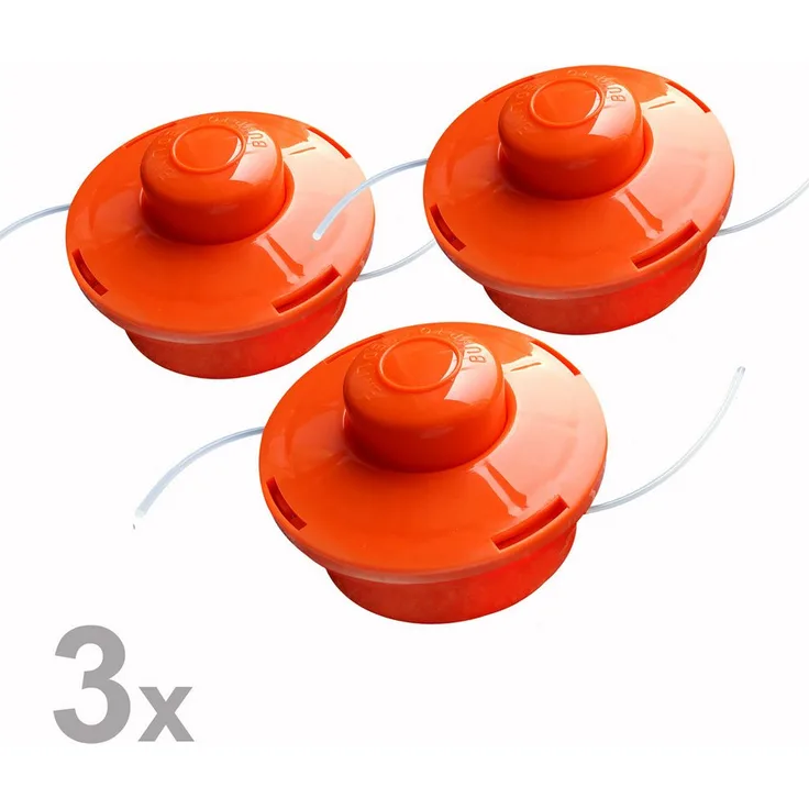 NEMAXX Fadenspule mit Doppel-Nylonschnur und Tippautomatik, Orange