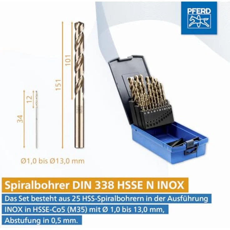 PFERD 25203704 HSS-E SPB Spiralbohrer-Set – Bild 3