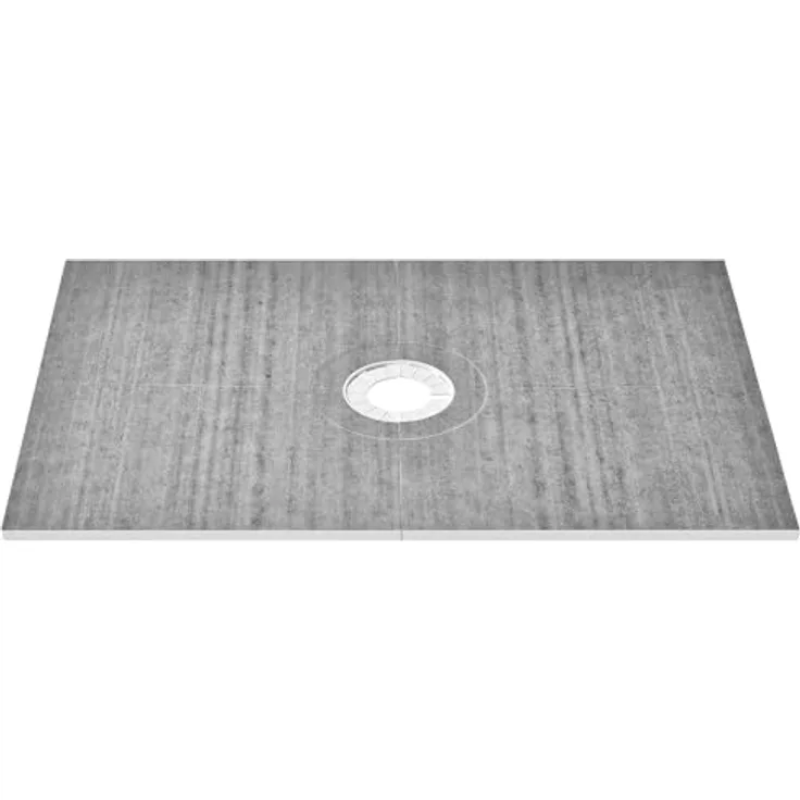 VEVOR Duschrand-Set, 1219 x 1828 mm Duschwannen-Set mit 160 mm zentralem Abfluss, leichte EPS-Konstruktion, wasserdichte Membran und einfache Montage