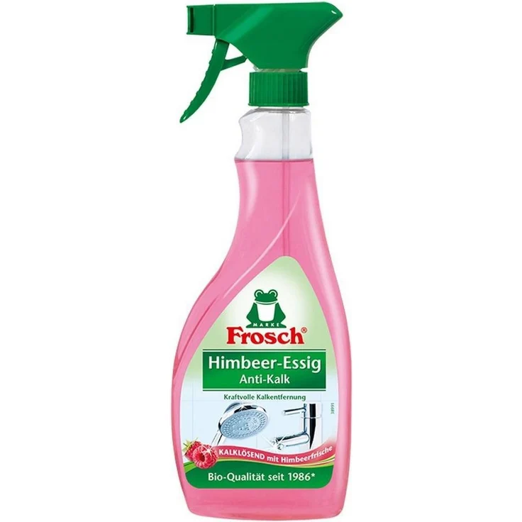 FROSCH Frosch Himbeer-Essig Anti-Kalk 500 ml - Kraftvolle Kalkentfernung Allzweckreiniger