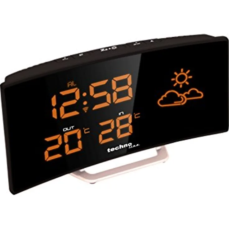 Technoline WS 6832 Wetterstation (CR2032, Schwarz, Silber, 196 mm, 39 mm, 106 mm)