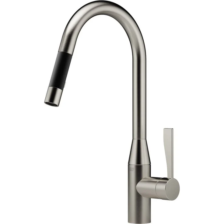 Dornbracht Küchenarmatur, Einhebelmischer mit umstellbarem Wasserstrahl und Ausziehbrause, mattiert
