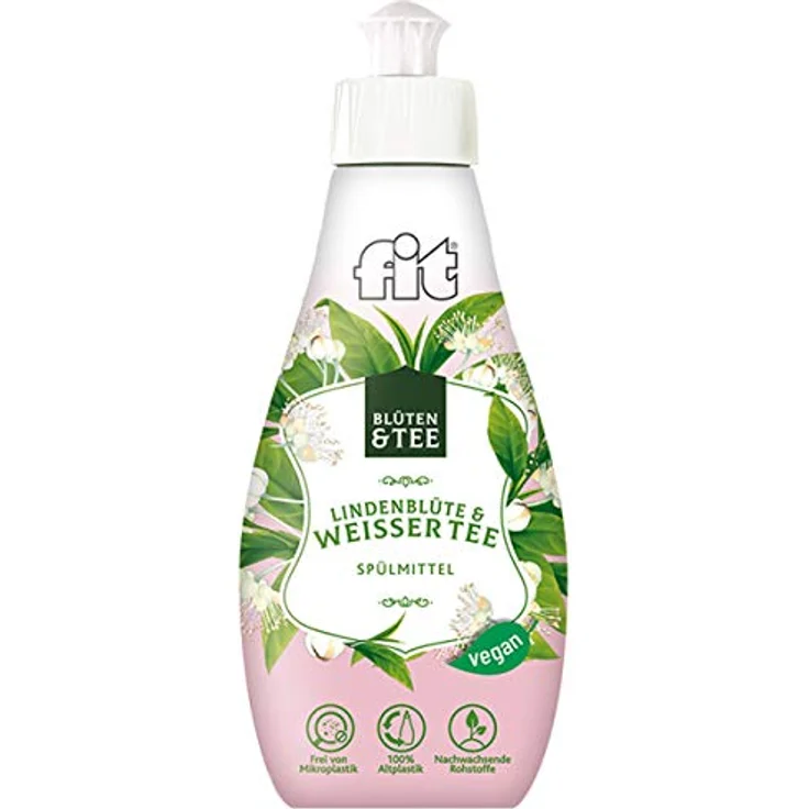 FIT fit Spülmittel Lindenblüte & weisser Tee, 400ml hautverträgliches Geschirrspülmittel mit hoher Spülkraft und frischem Duft – Bild 2