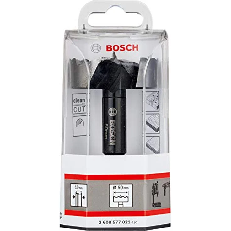 Bosch Forstnerbohrer, DIN 7483 G, 50 x 90 mm, d 10 mm, zahnförmige Schneiden für präzises Bohren – Bild 3