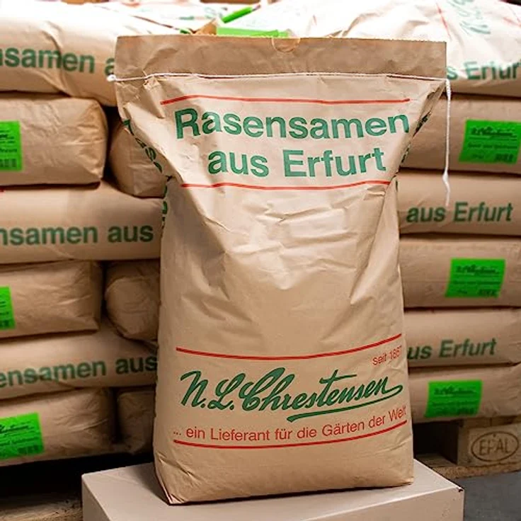 N.L Chrestensen Sport- und Spielrasensamen, 10kg schnellkeimend, robust und dürreresistent, für 300-400 qm, ideal für Hausgärten und Spielflächen – Bild 2