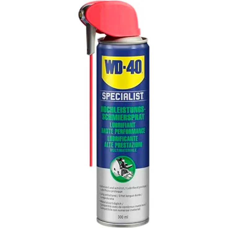 WD-40 PTFE-Schmierspray 'Specialist' 300 ml, vielseitiges Schmiermittel für Metalle, Glas, Vinyl, Kunststoffe und Gummi