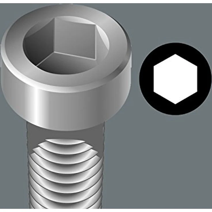 Wera Zyklop-Steckschlüssel-Bit-Einsatz 12.5 mm (1/2), SW 5 mm, Chrom-Vanadium Stahl mit Haltefunktion und Rändelung – Bild 3