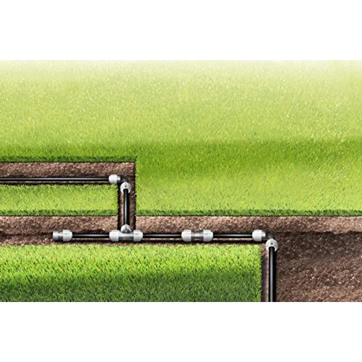 GARDENA Sprinklersystem T-Stück: Rohrverbinder für Rohrabzweigung des Verlegerohrs, 25 mm, Quick&Easy Verbindungstechnik, kompatibel mit GARDENA Verlegerohre 25 mm, werkzeuglose Montage (2771-20) - Preisvergleich – Bild 6