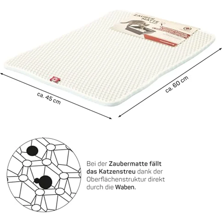 Canadian Cat Company Katzentoilette Katzenklo Matte "Zaubermatte", 2-Lagen System, wasserabweisend – Bild 2