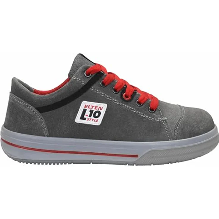 ELTEN Sicherheitsschuh Halbschuh Vintage Low, ESD, S3, Größe 42, Gepolsterte Lasche, Grau – Bild 4