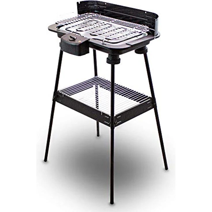 BITUXX Elektrischer Grill Standgrill Balkongrill Gartengrill Elektrogrill 2200 Watt, Edelstahl-Heizelemente, Fettauffangwanne mit 1,4L Wasser, Tischgrill Funktion – Bild 1