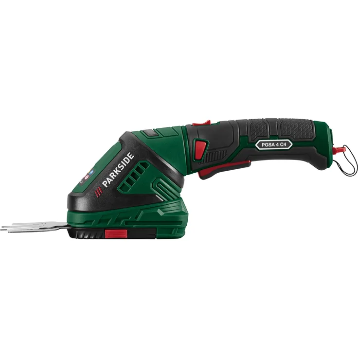 PARKSIDE® 4 V Akku-Gras- und Strauchschere »PGSA 4 C4«, 2-in-1 mit ergonomischem Softgriff und ladegerät